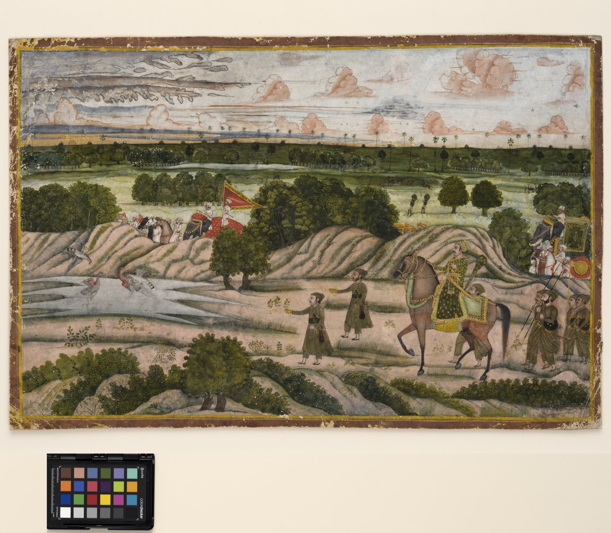 A Nawab and his retainers on a hunting expedition, c.1780 by Indian School