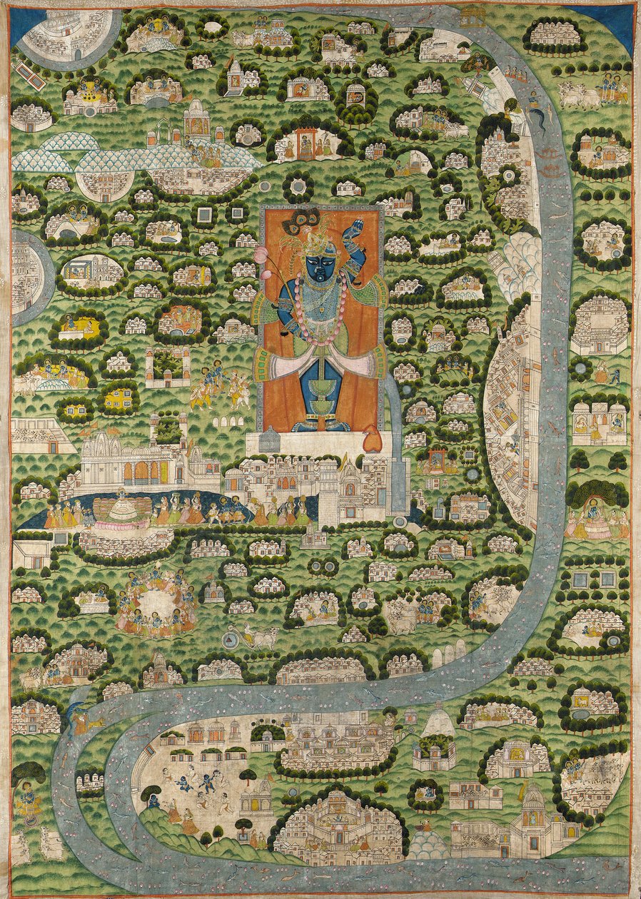 A Pichhavai of the Vraj Parikrama Jatra, India, Rajasthan by Indian School