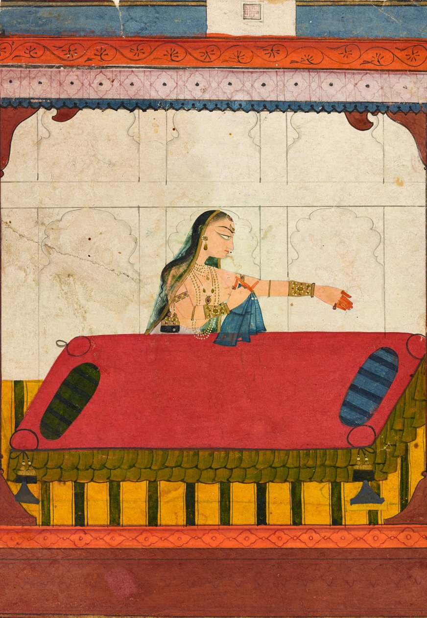 A Forlorn Lover, Fragment from a Rasamanjari by Indian School
