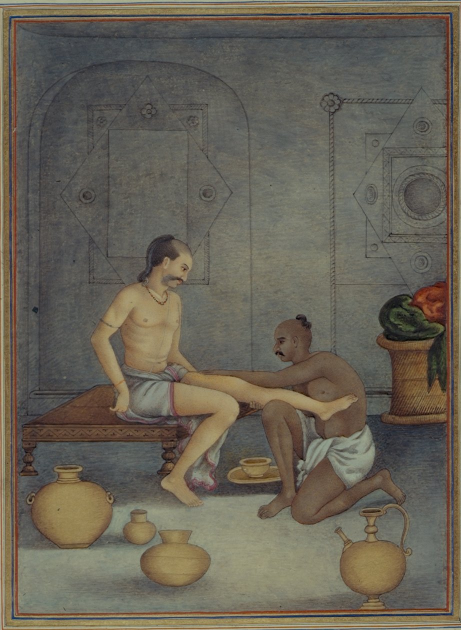 A Man with his Ghulam Servant, from 