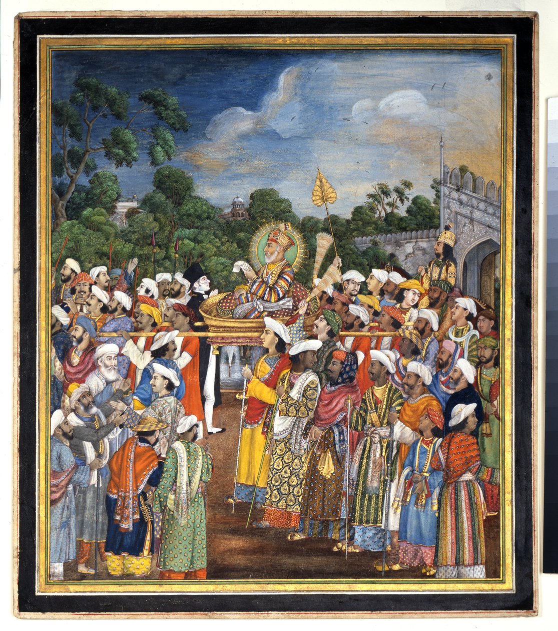 Akbar Shah II Receives the British Resident by Indian School