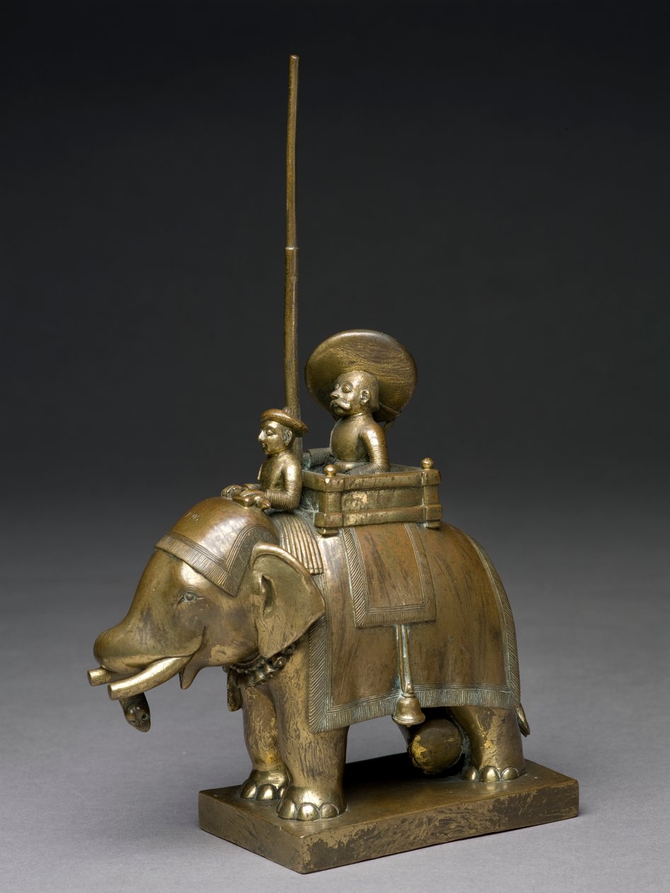 An officer riding an elephant, 1795 by Indian School