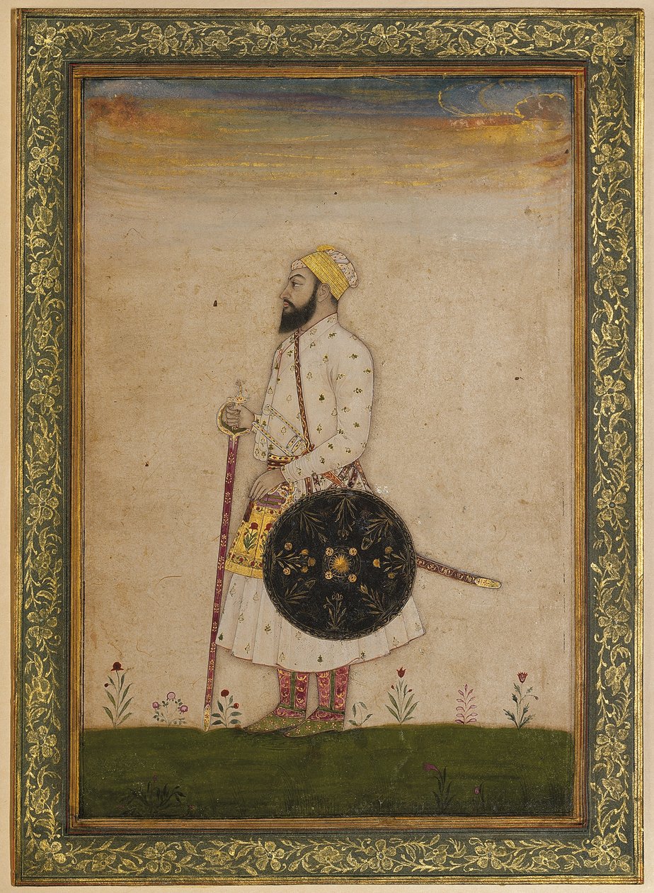 Bahram Khan, a Court Official of Shah Jahan, Mughal India by Indian School