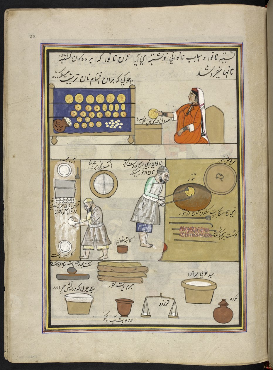 Bakers, 86 drawings bound into a volume depicting trades and ...