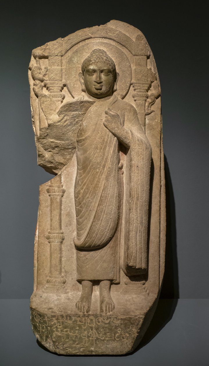 Buddha Standing Up, South India, Andhra Pradesh, Ghantashala by Indian School