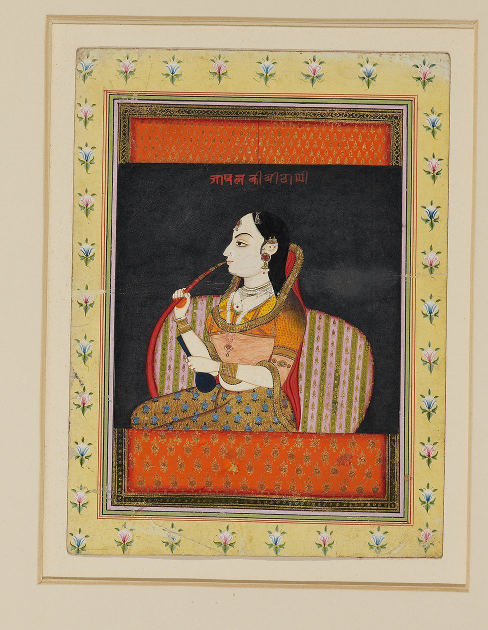 Bust of a Woman in a Jharoka Window by Indian School