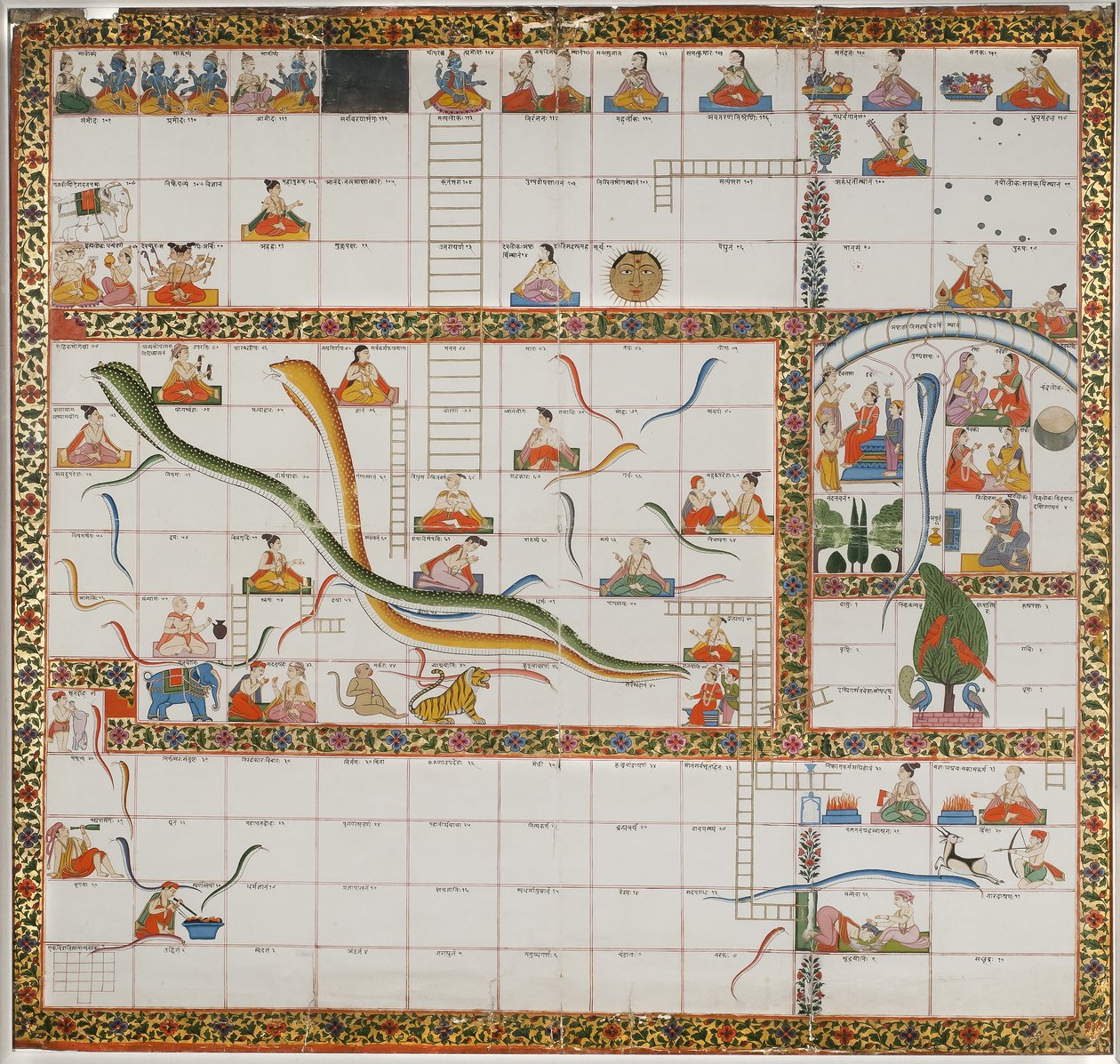 Design for the Game of Snakes and Ladders by Indian School