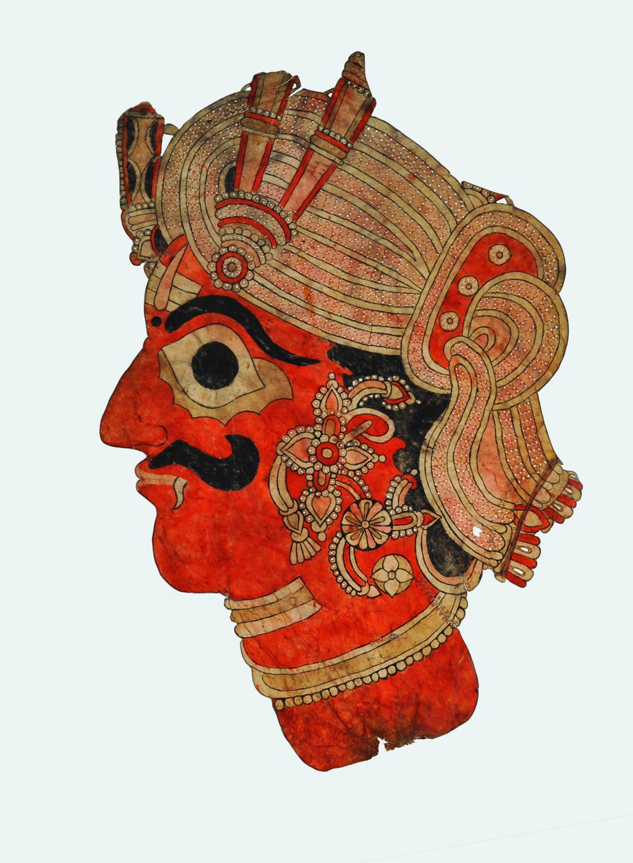 Giant shadow puppet from Karnataka by Indian School