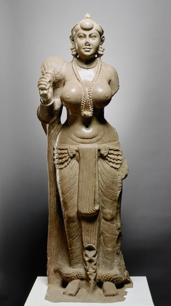 Goddess with Fly Whisk, Didarganj Patna culture, 300 BC by Indian School