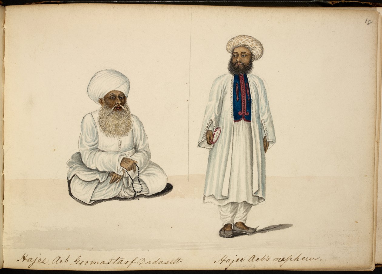 Haji Ayub Gumasta of Dadasett; his nephew by Indian School