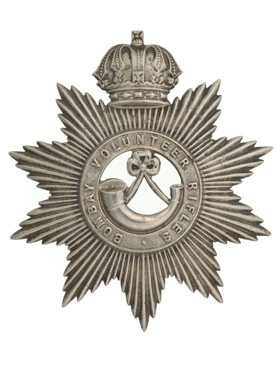 Helmet badge, Bombay Volunteer Rifles, 1877-1901 by Indian School