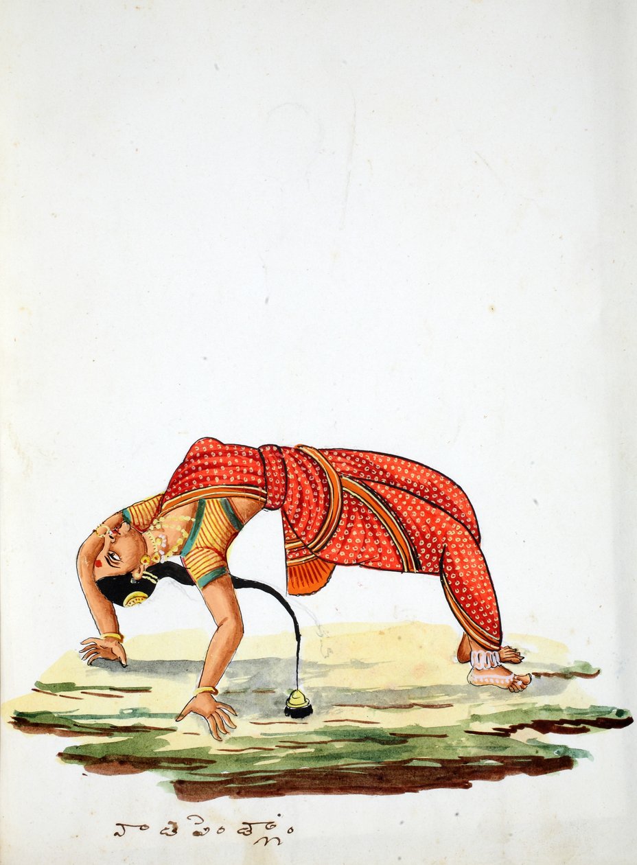 Indian Woman Dancing by Indian School