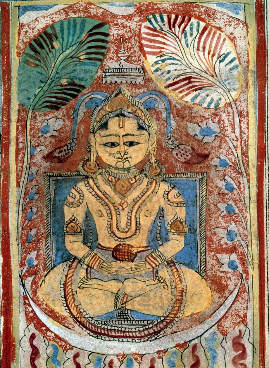 Representation of a Jain prophet (spiritual leader) by Indian School