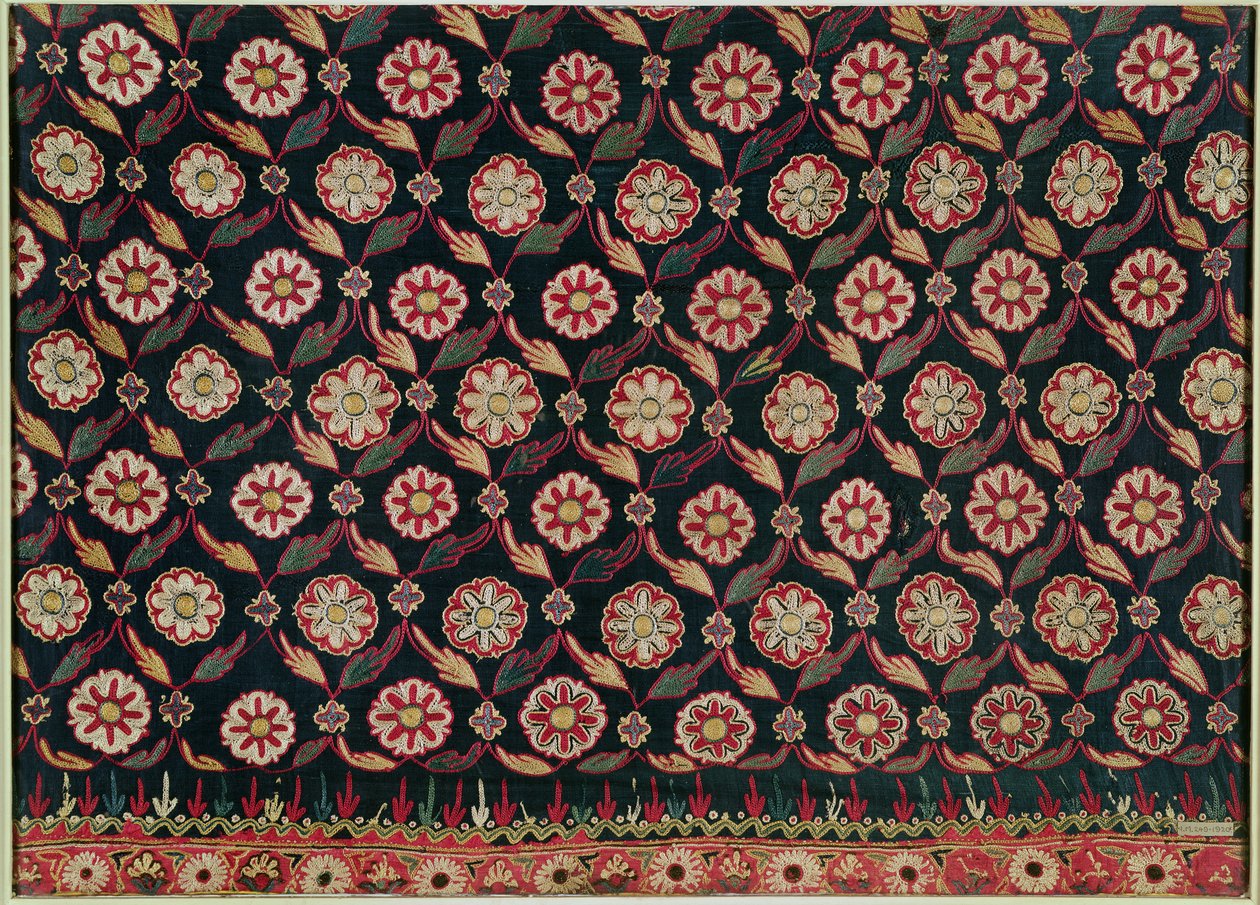 Kutch Embroidery Skirt Piece, Bombay State, India by Indian School