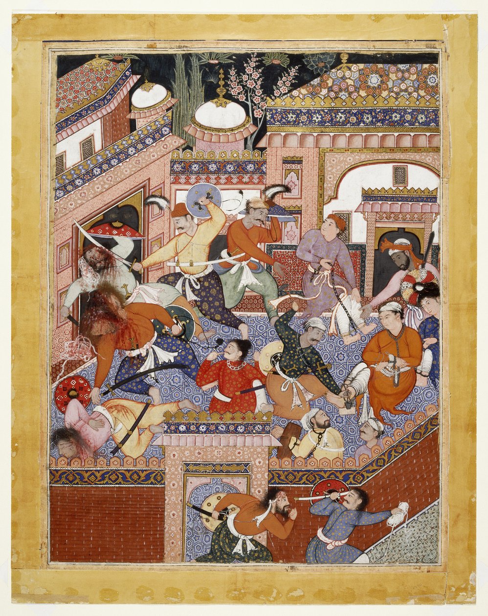 Led by Songhur Balkhi and Lulu the Spy, the Ayyars Slit the Throats of Prison Guards and Free Said Farrukh-Nizhad, 1557 - 1572 by Indian School