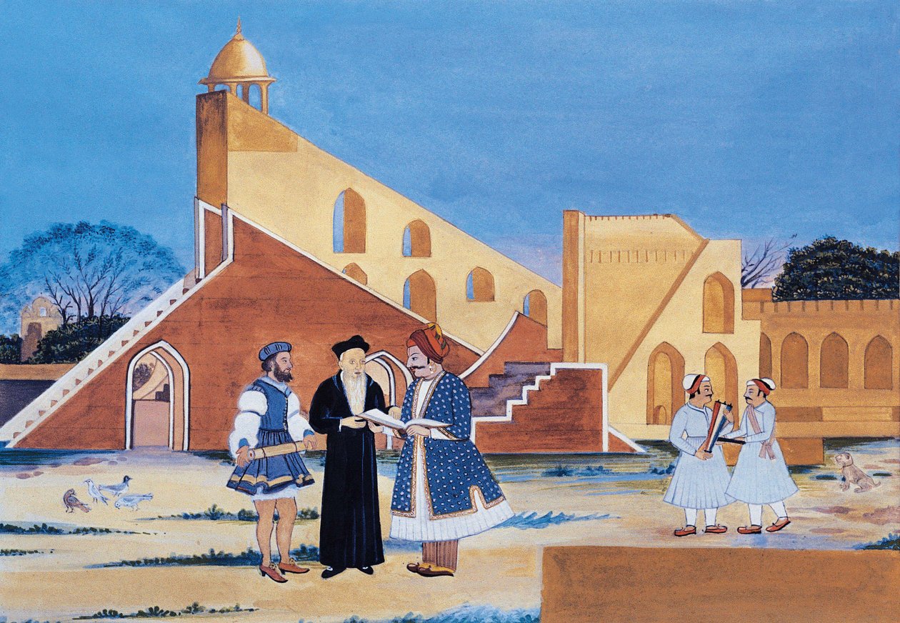 Maharaja Sawai Jai Singh II, Jantar Mantar, Jaipur, Rajasthan, India by Indian School