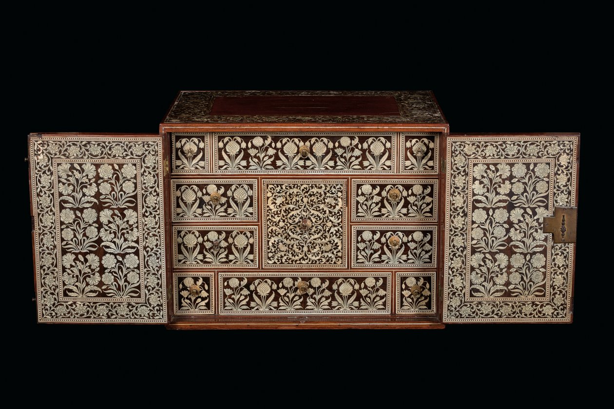Mughal cabinet, Gujarat or Sindh, Western India by Indian School