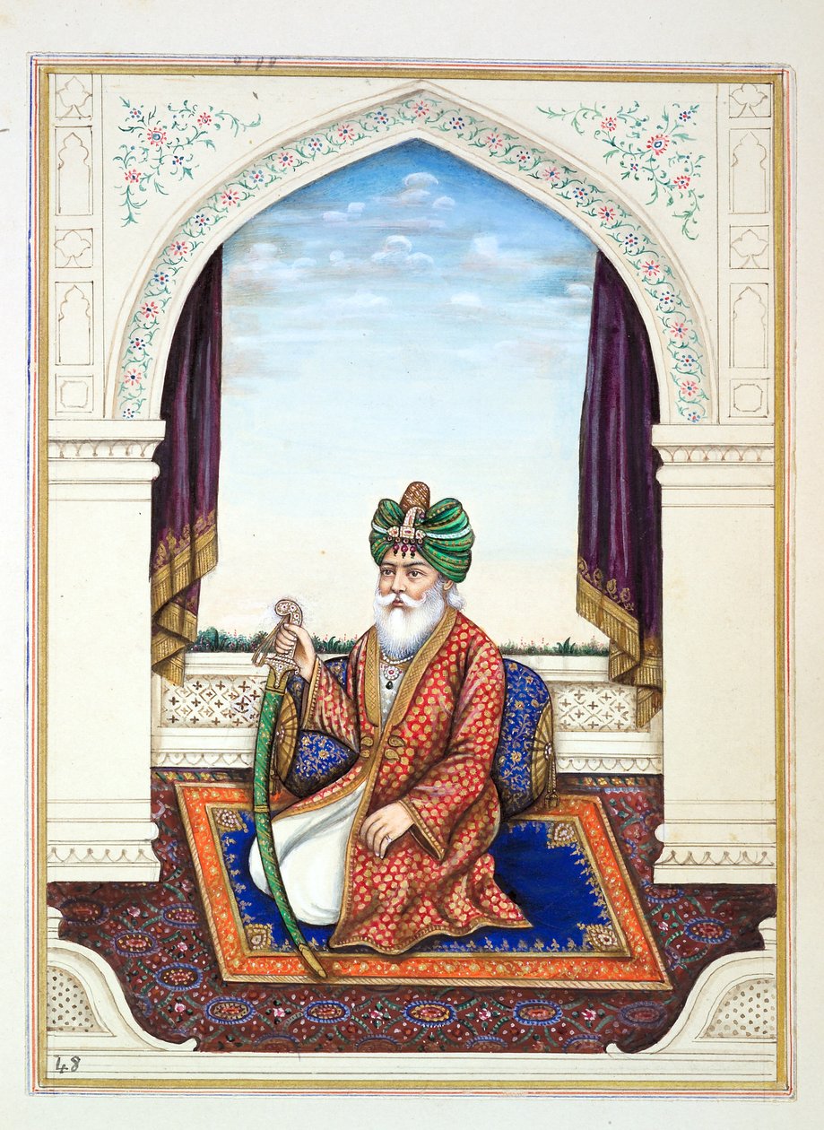 Nawab Mozaffir Khan (Multani), from The Kingdom of the Punjab, its Rulers and Chiefs, volume II by Indian School