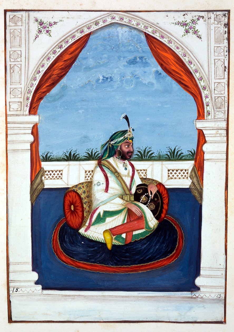Rajah Lal Singh, from The Kingdom of the Punjab, its Rulers and Chiefs, volume I by Indian School