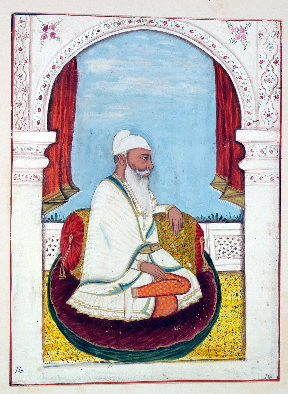 Rajah Lal Singh, from The Kingdom of the Punjab, its Rulers and Chiefs, volume I by Indian School