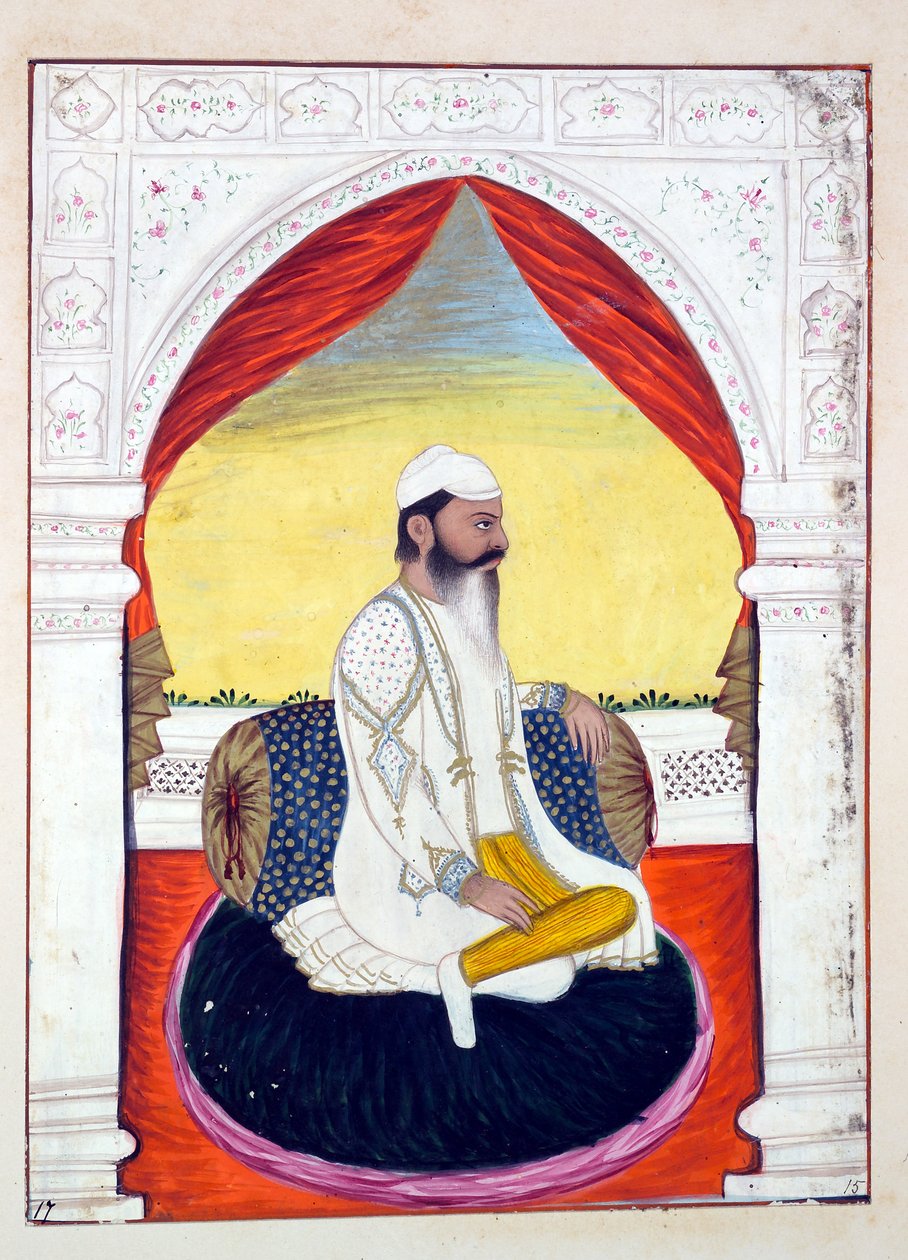 Rajah Sahib Dyal, from The Kingdom of the Punjab, its Rulers and Chiefs, volume I by Indian School