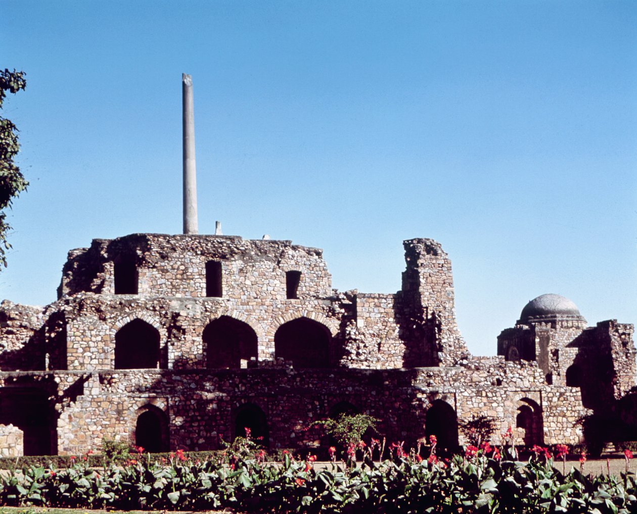 Ruins of the citadel Kotla Firuz Shah, founded by Firuz Shah Tughluq by Indian School