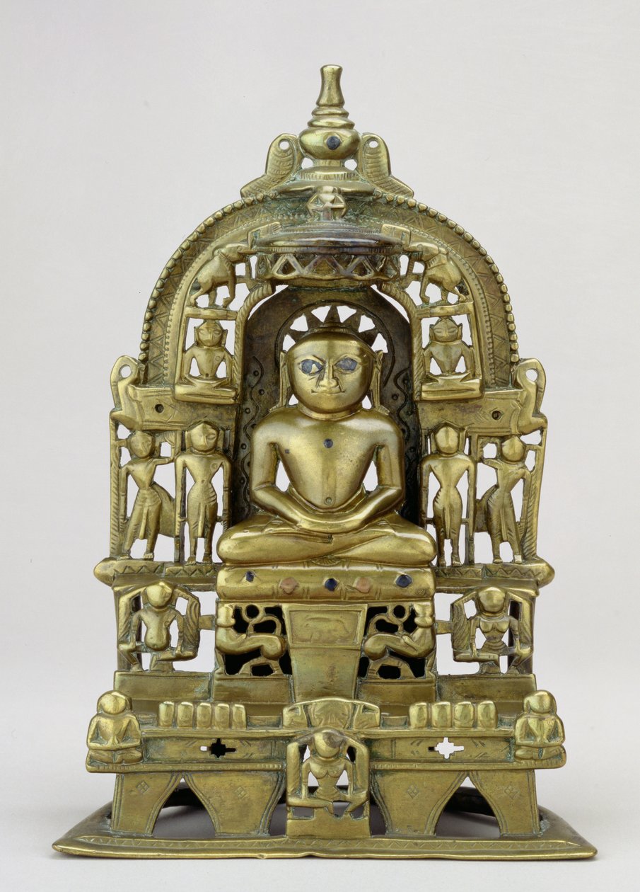 Seated image of the Jain Tirthankara Kuntanatha, Vasantagarh, Southern Rajasthan, 1476 by Indian School