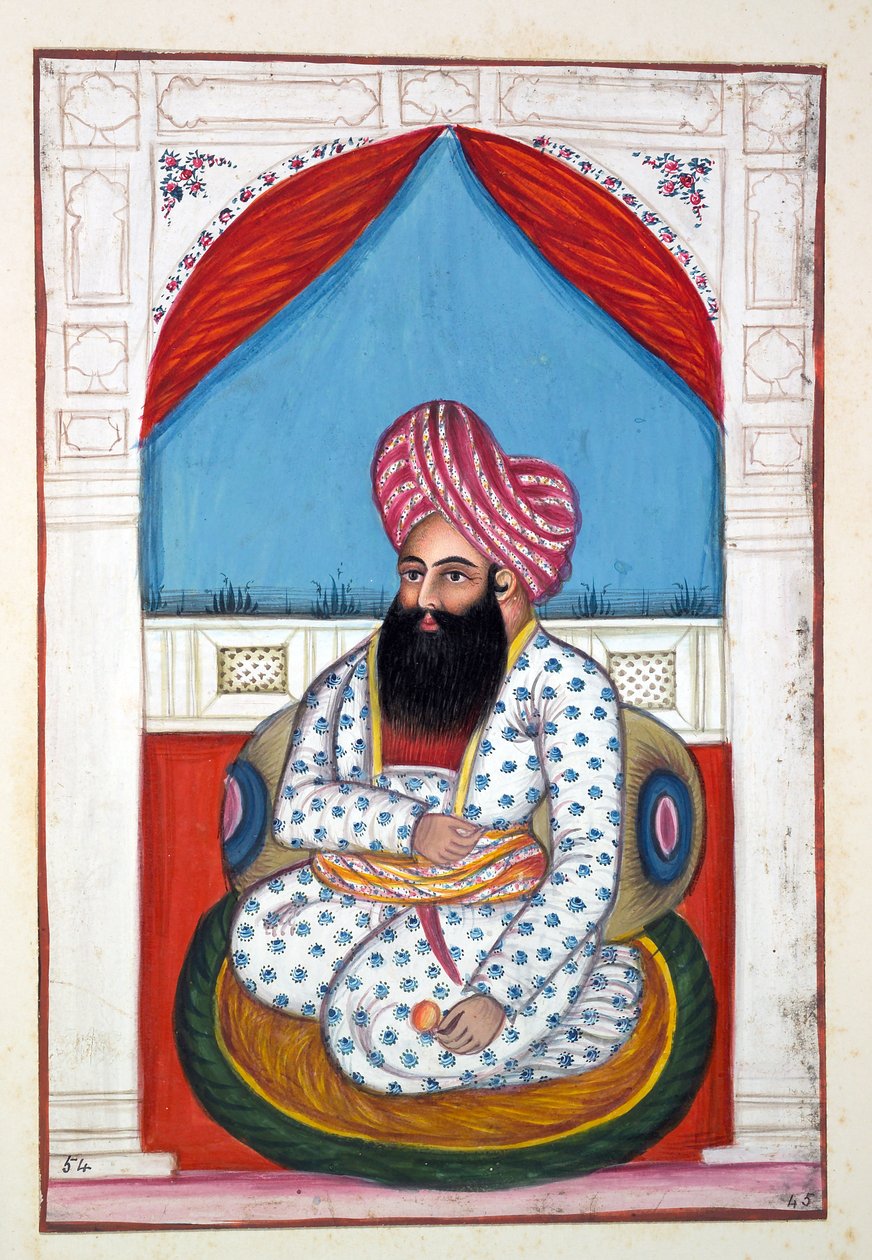 Shah Ayub Shah Padishah, from The Kingdom of the Punjab, its Rulers and Chiefs, volume II by Indian School