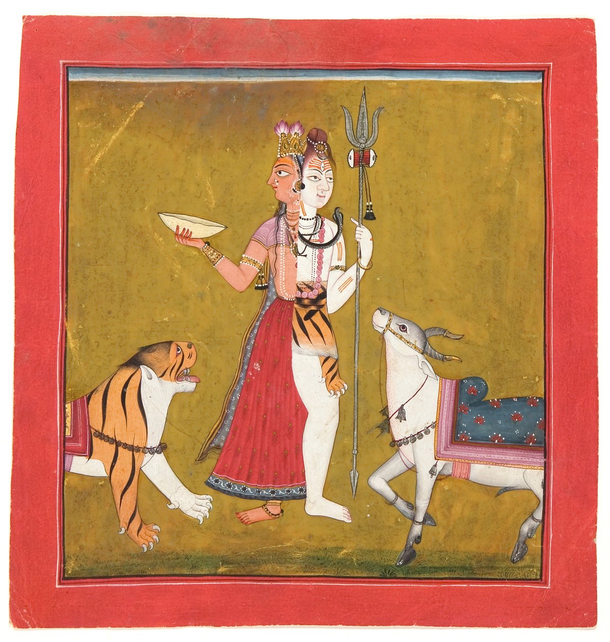 Shiva Ardhanarishvara by Indian School