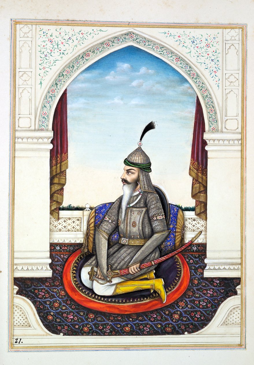 Sirdar Harri Singh, from The Kingdom of the Punjab, its Rulers and Chiefs, volume I by Indian School