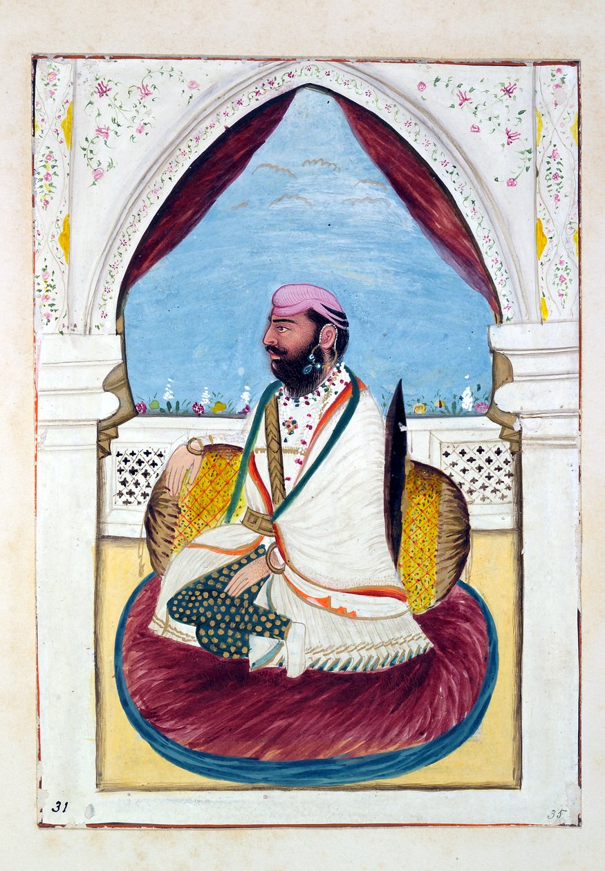 Sirdar Hukm Singh (Malwai), from The Kingdom of the Punjab, its Rulers and Chiefs, volume II by Indian School