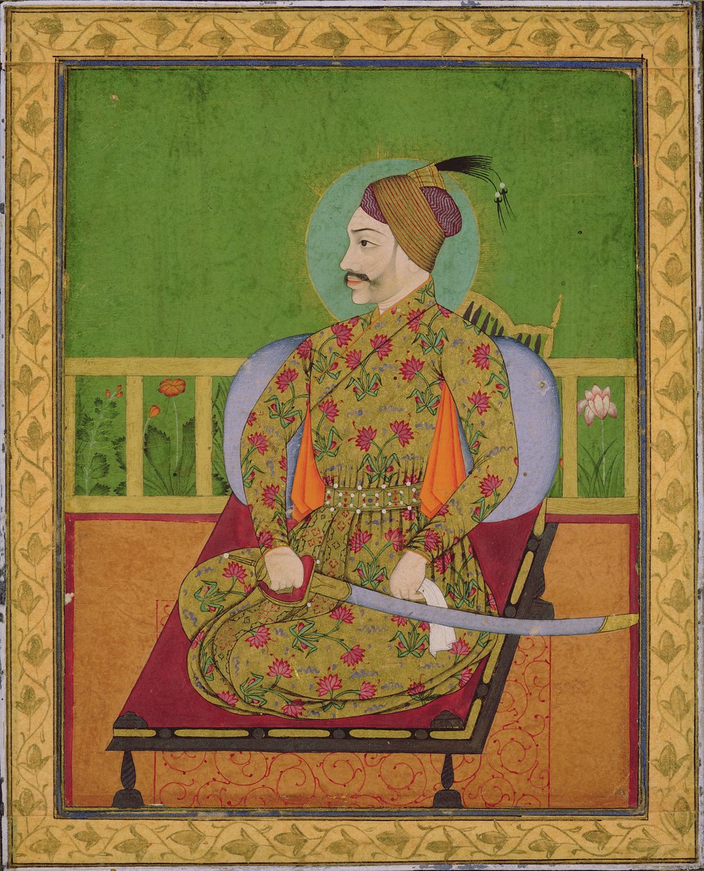 Sultan Abdullah Qutubshah of Golconda (reg.1626-72) Deccan, Mughal, c.1640 by Indian School
