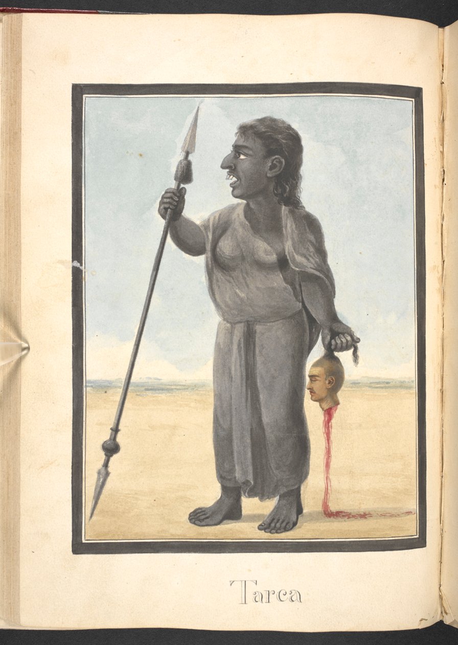 Tarka, a Demoness Killed by Rama by Indian School