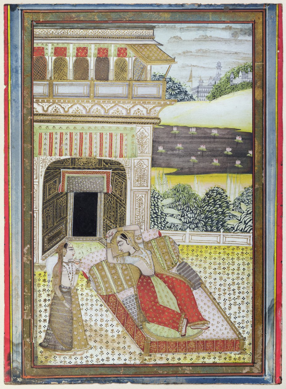 The Abandoned Rani, from a Ragamala, Rajasthan School by Indian School