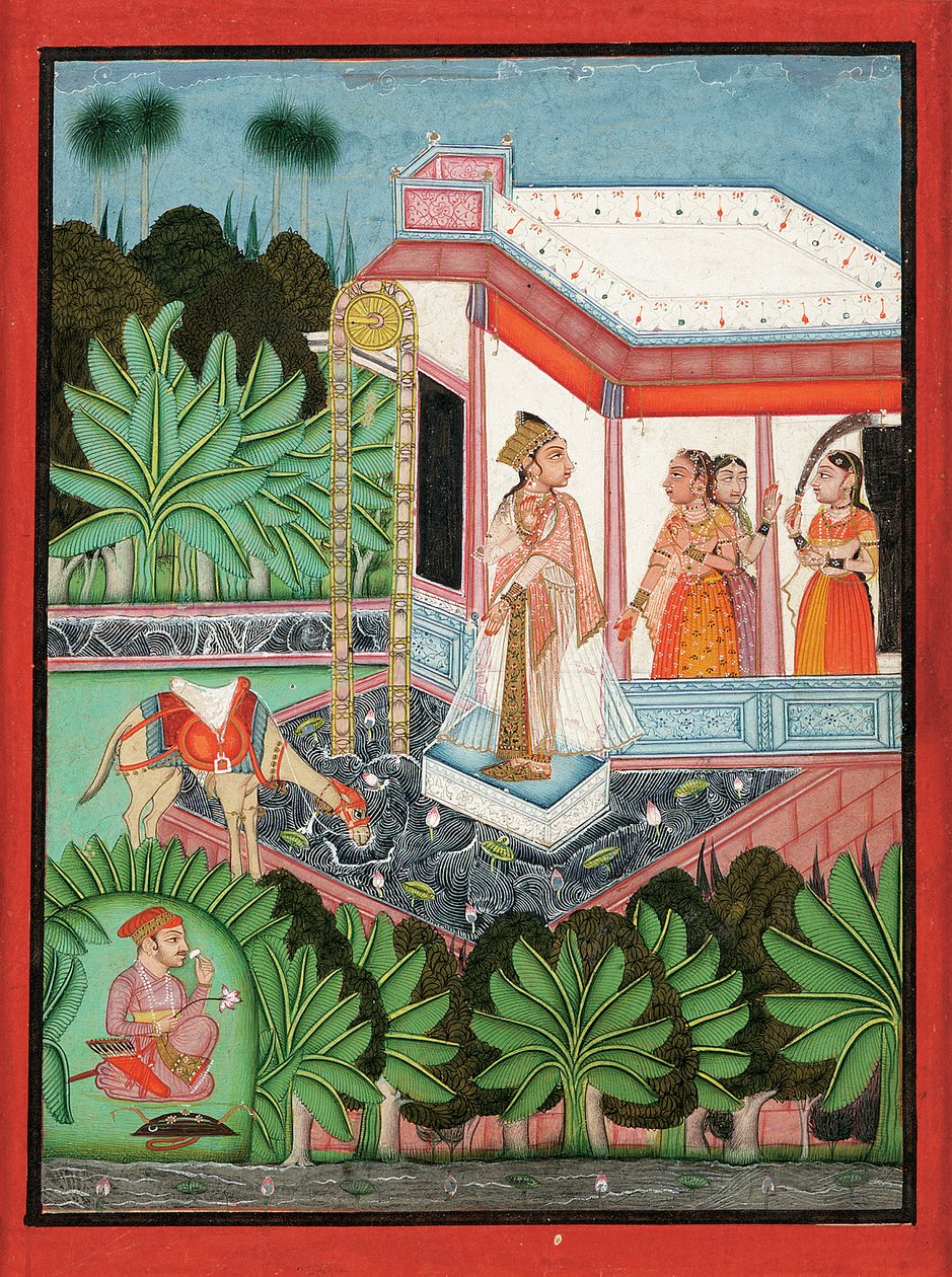 The Elopement of Dhola and Maru, Bundi by Indian School