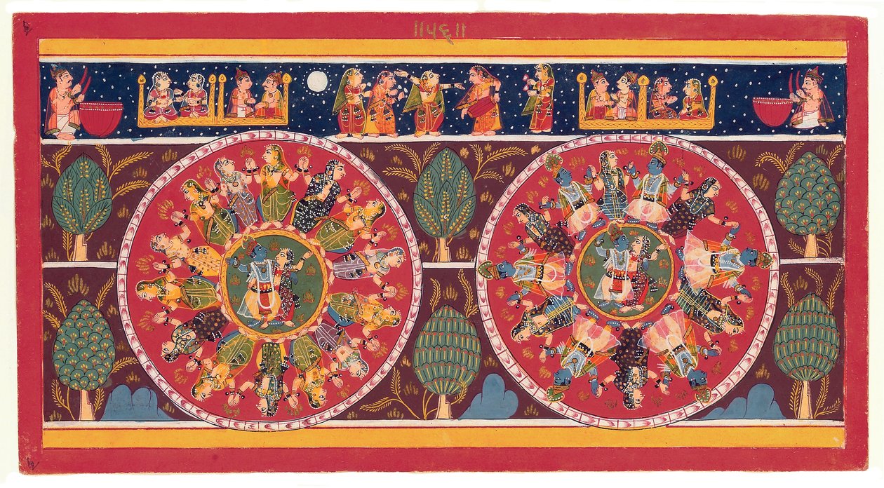 The Eternal Dance: Rasamandala, from Krishna Dances with the Cowgirls by Indian School