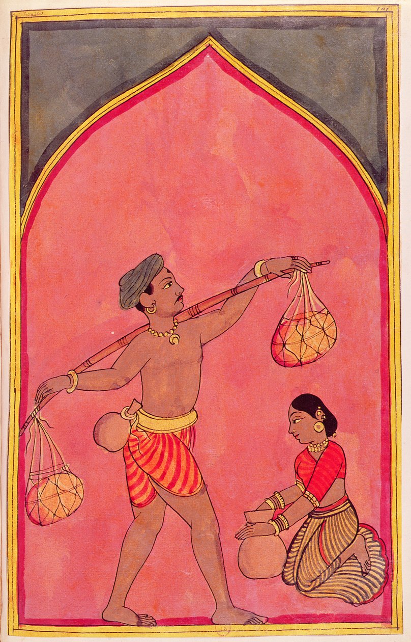 The Travelling Apothecary by Indian School