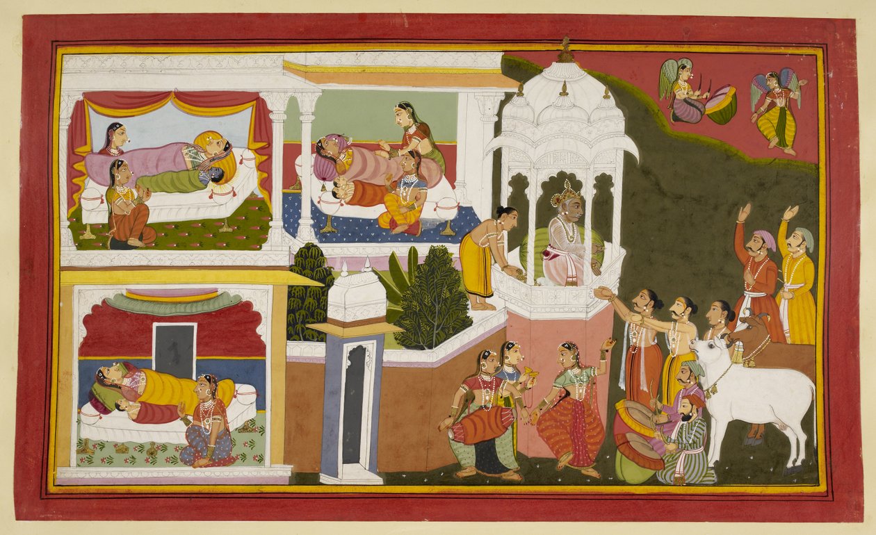 The Birth of King Dasaratha's Four Sons: Rama, Bharata, Lakshmana, and ...