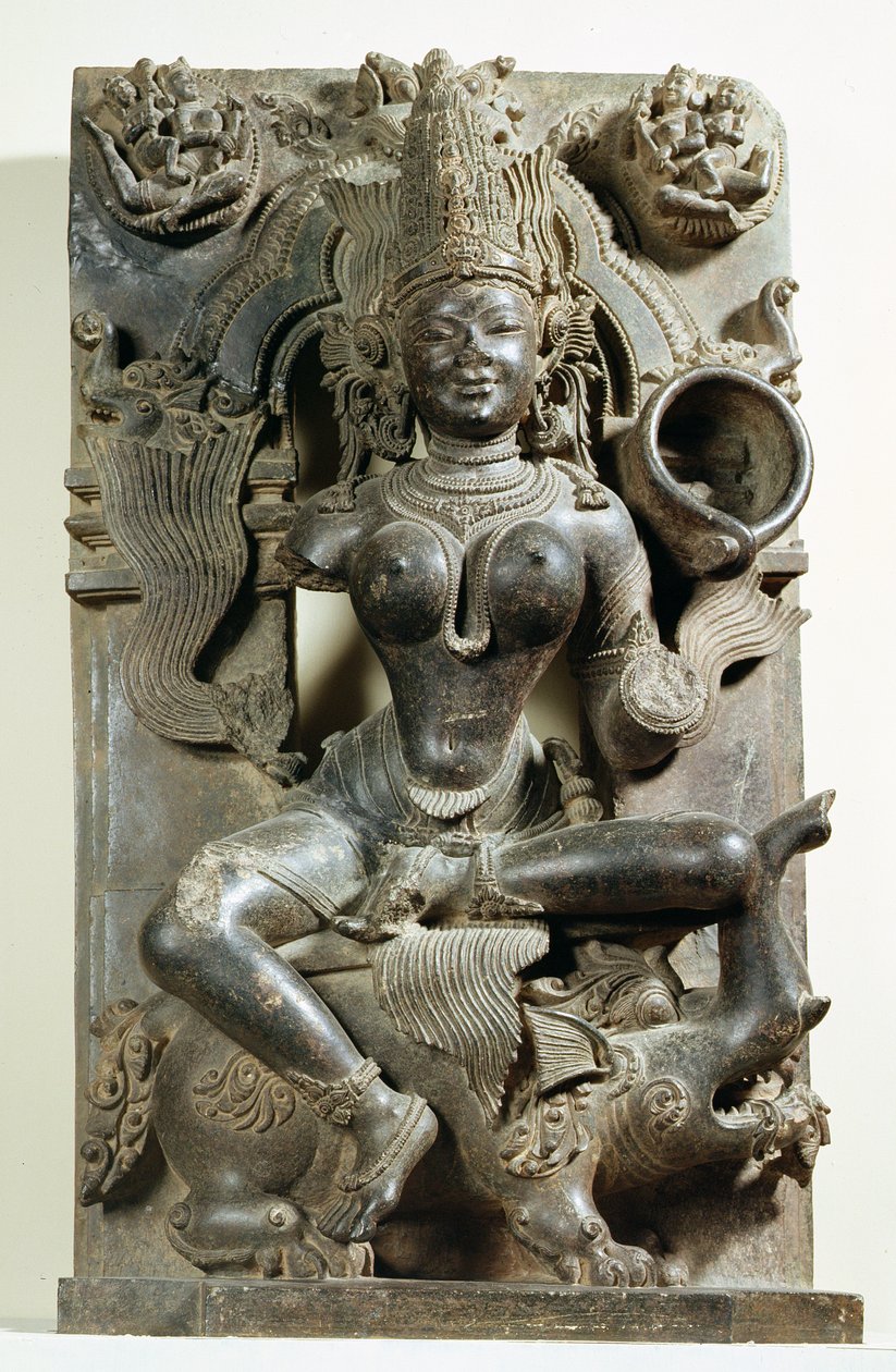 Varunani, Carving from the Konark Sun Temple, Orissa, Eastern Ganga Dynasty by Indian School