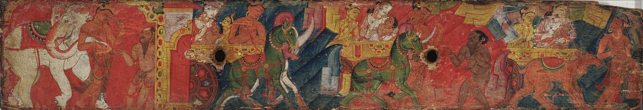 Vessnatara Jataka, from a Manuscript Cover, Pala School, c.1200 by Indian School
