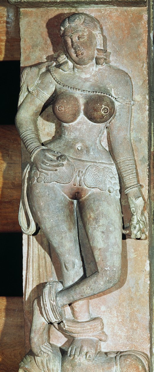 Yakshini, from a Buddhist gate. Mathura, Utter Pradesh, Kusana Period by Indian School