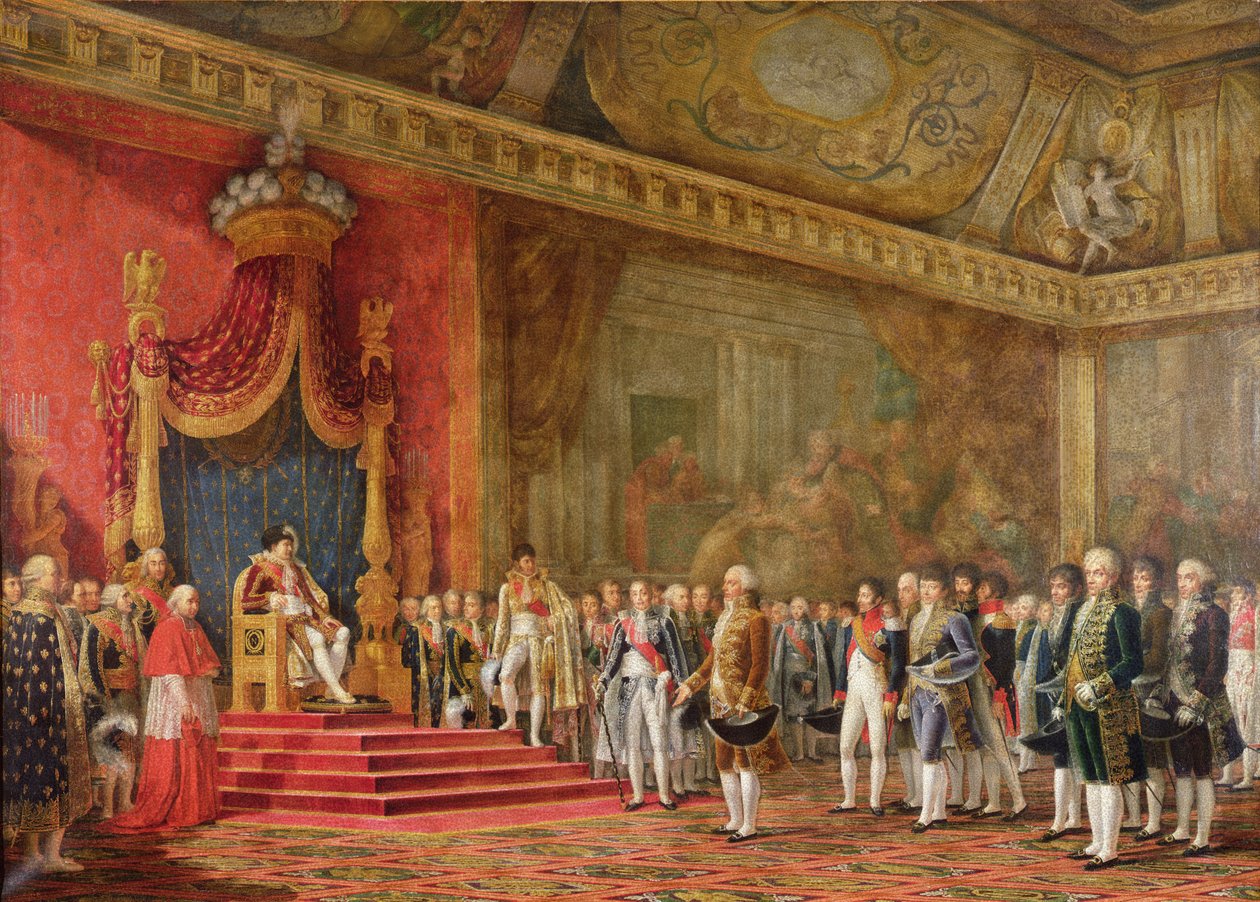 Napoleon Receiving the Delegation from the Roman Senate, 16th November 1809 by Innocent Louis Goubaud