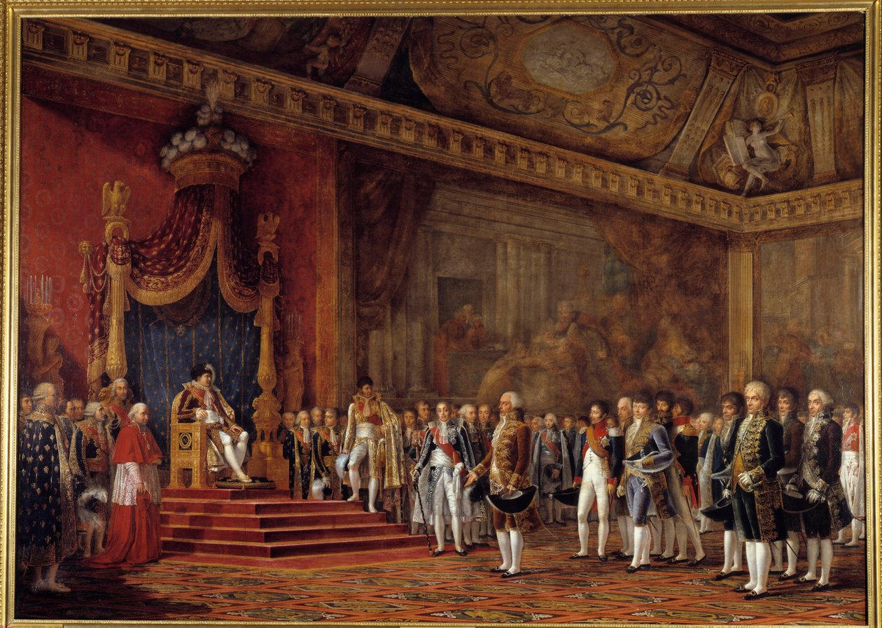 The Deputation of the Roman Senate Offering Tributes to Emperor Napoleon I by Innocent Louis Goubaud
