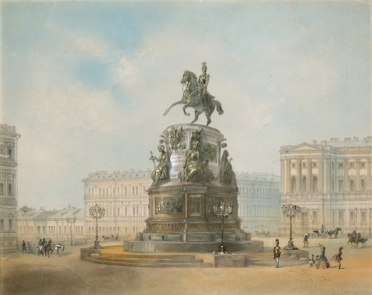 The Equestrian Monument of Nicholas I of Russia on St Isaac