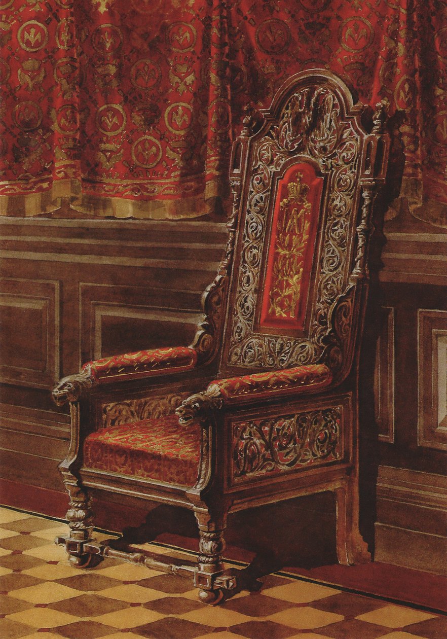 The Design of an Armchair for the Living Room Arranged in the Medieval ...