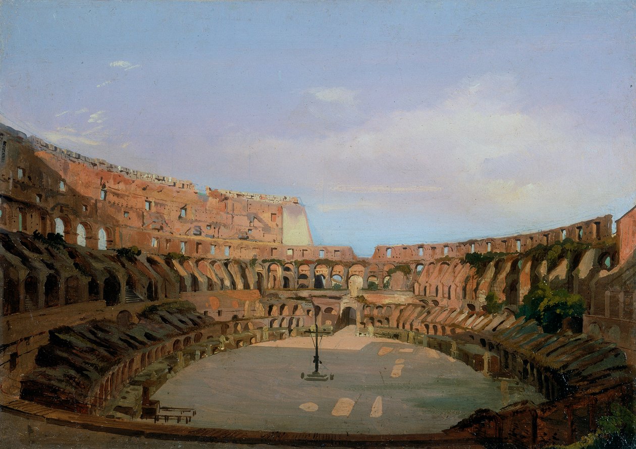 Interior of the Colosseum by Ippolito Caffi
