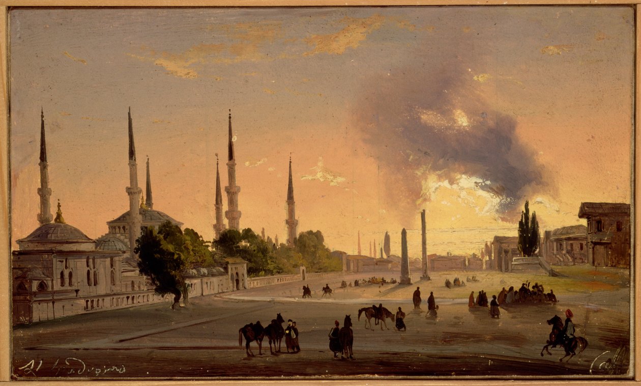 The Racecourse at Constantinople by Ippolito Caffi