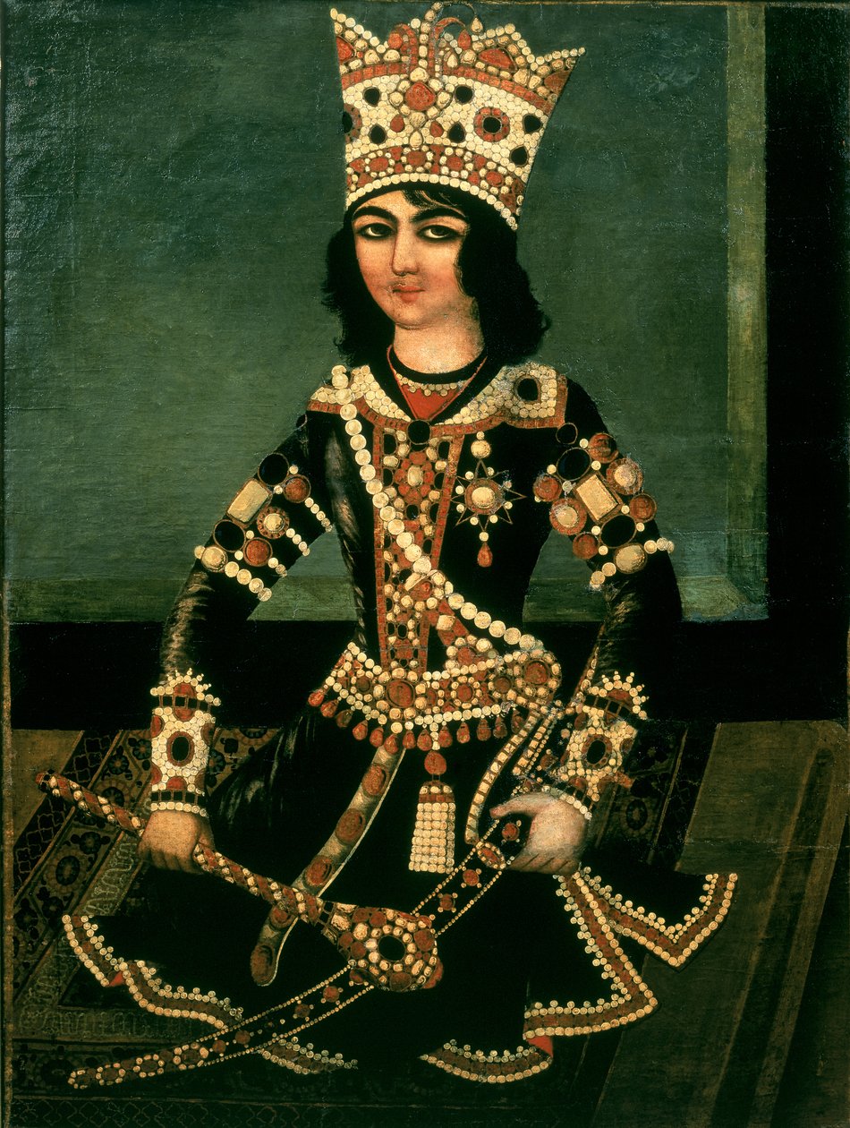 Portrait of Abbas-Minza (c.1783-1833), Prince of Persia, son of Shah Fath Ali (reigned 1797-1834) by Iranian School