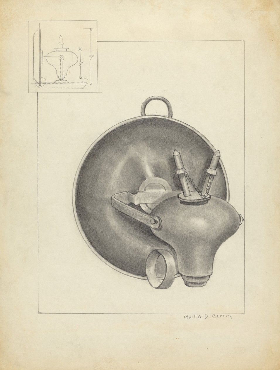 Lamp by Irving D. Genin