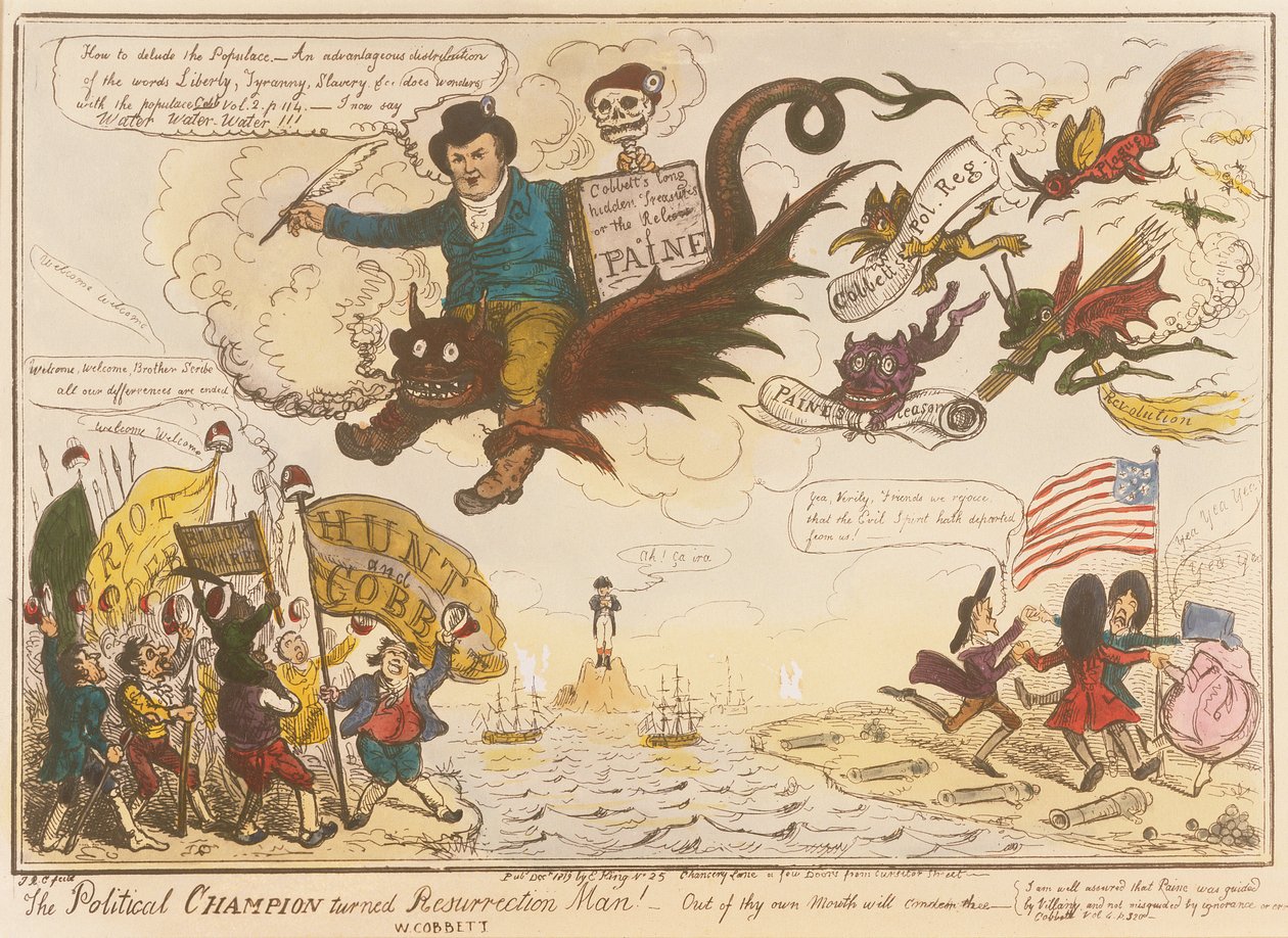 The Political Champion Turned Resurrection Man! -Out of Thy Own Mouth Will Condemn Thee.., 1819 by Isaac Robert Cruikshank